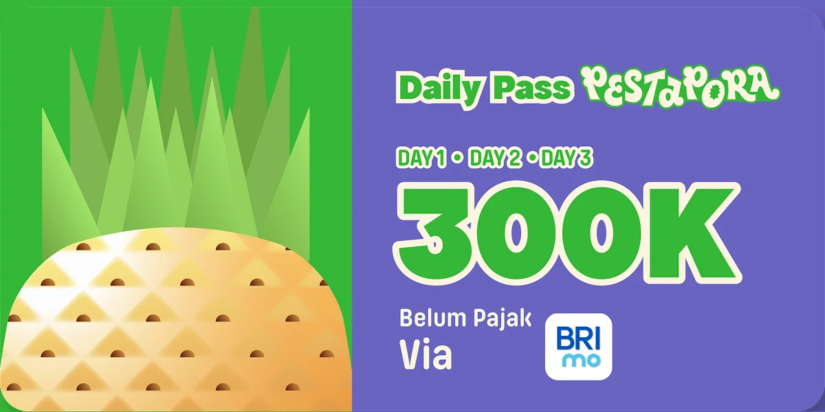 Tiket Daily Pass Pestapora 2026 via BRImo