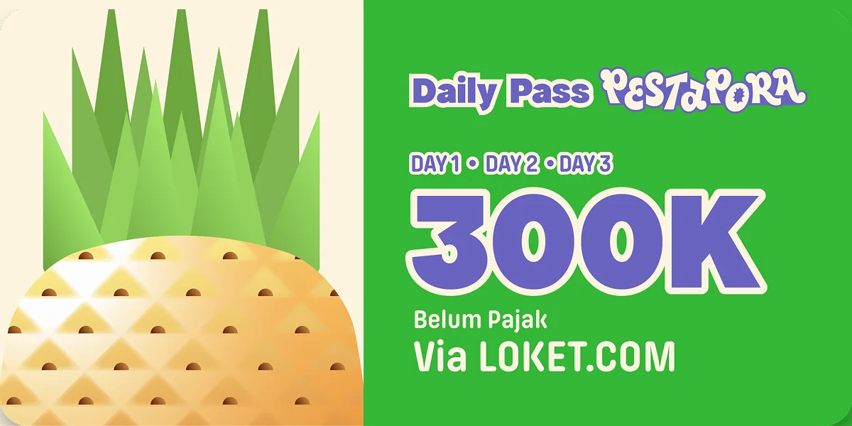 Tiket Daily Pass Pestapora 2026 via Loket