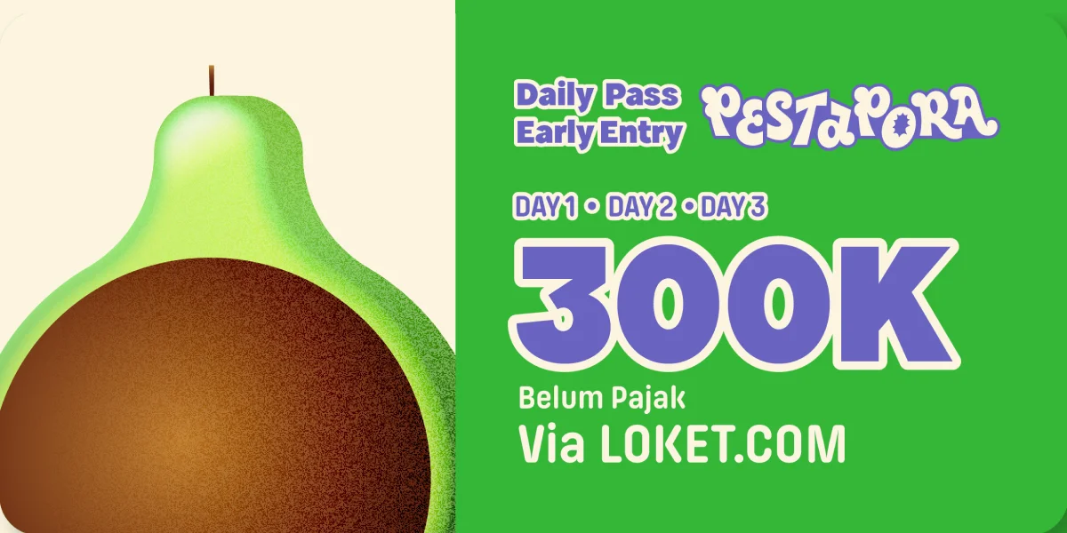 Tiket Early Entry Pestapora 2026 via Loket