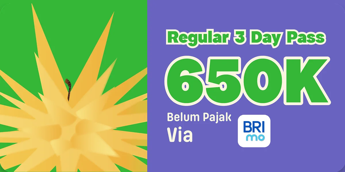 Tiket Regular 3 Day Pass Pestapora 2026 via BRImo