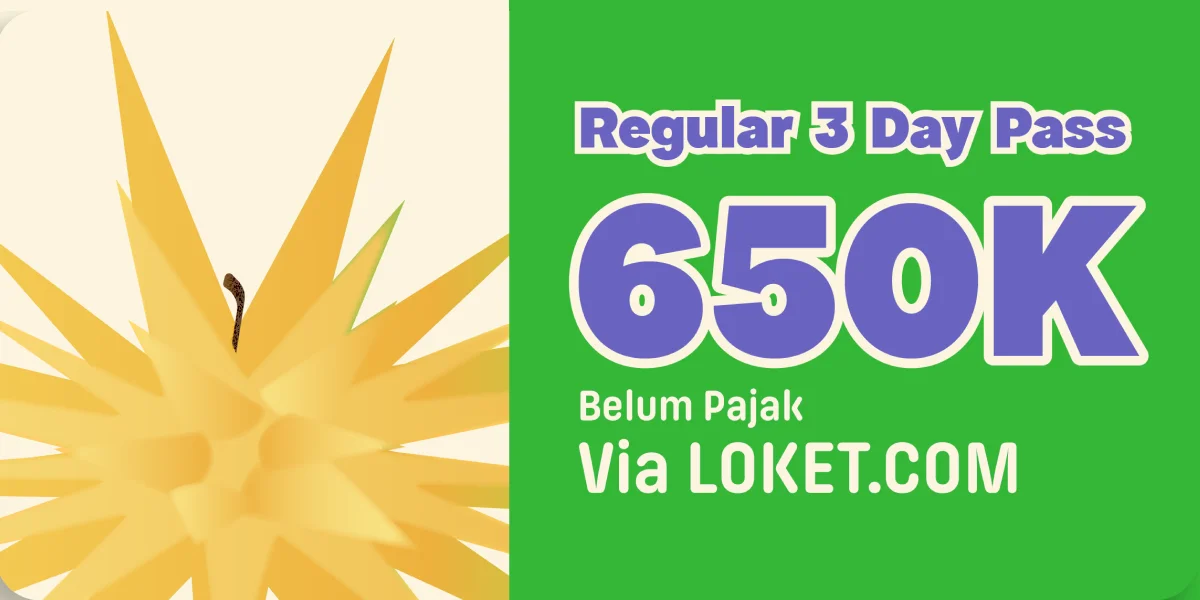 Tiket Regular 3 Day Pass Pestapora 2026 via Loket